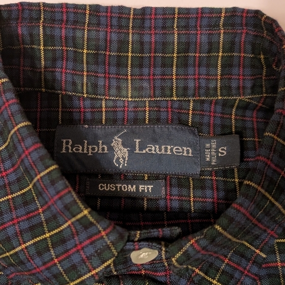 Ralph Lauren Men's Tartan Plaid Long Sleeve Shirt Small - Picture 16 of 16
